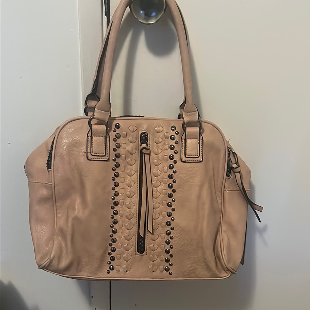 Sam & Hadley Studded Blush Handbag